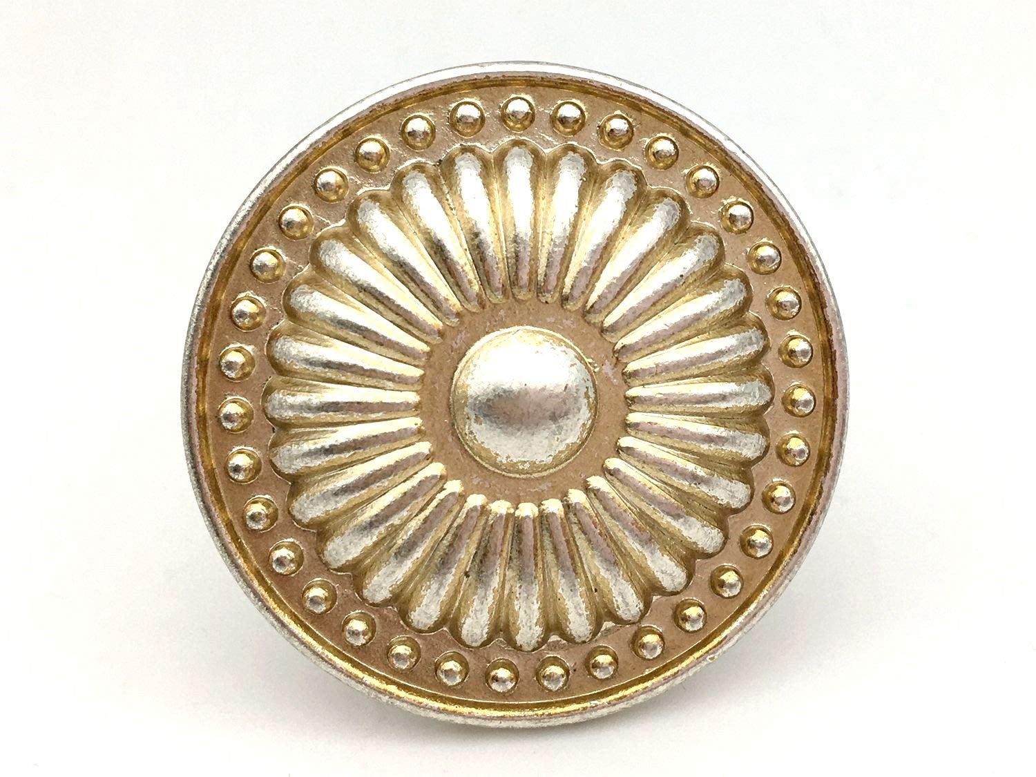 Vintage Silver Drawer Knobs - 1.25