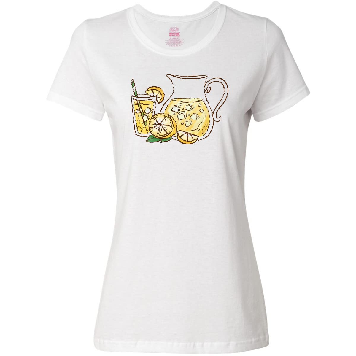 Inktastic Fresh Lemonade Women's T-Shirt - Soft Cotton Casual Tee for Summer Outfits, Beach Wear & Lounge Comfort | Trendy Graphic Print Top for Women