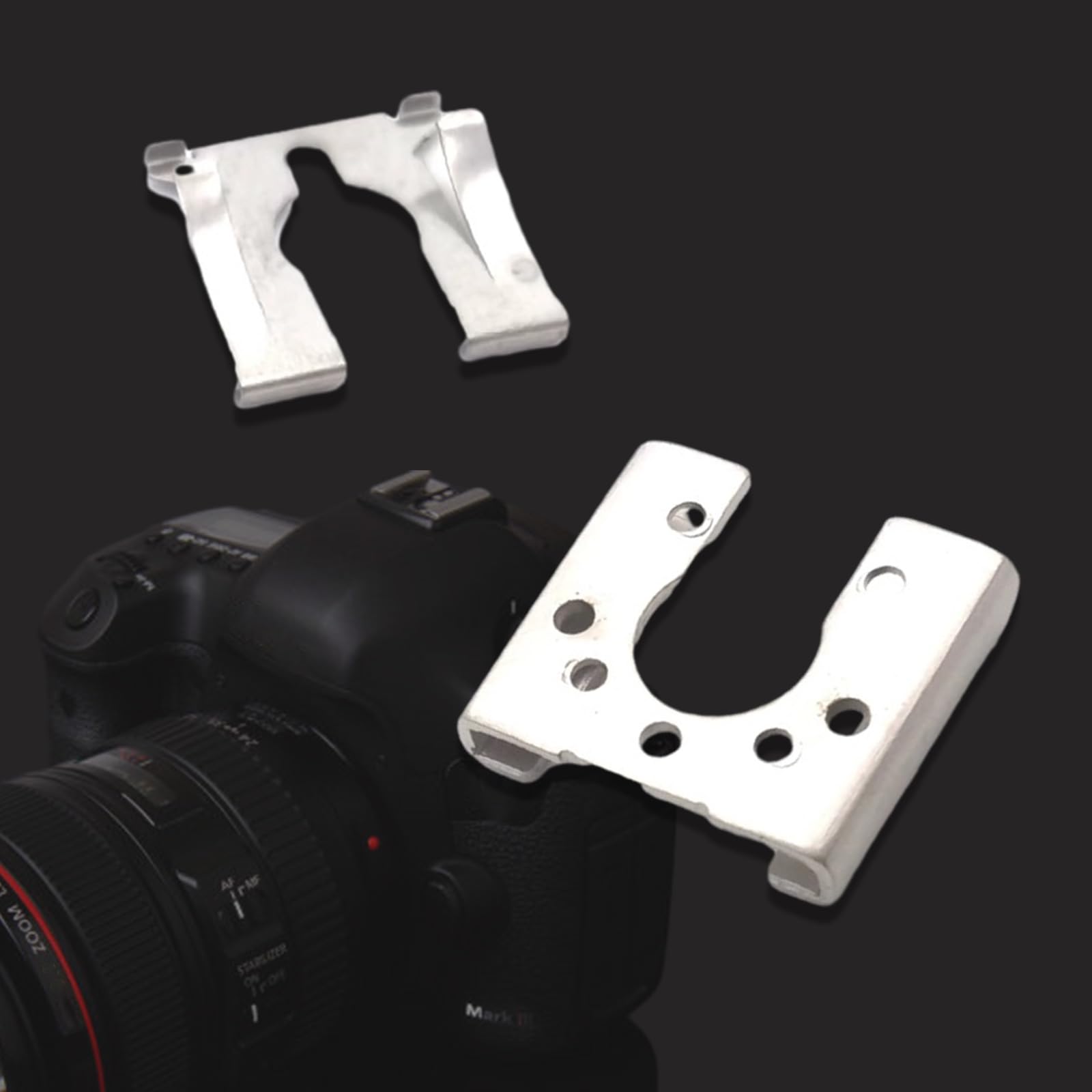 5D 7D 60D Camera Hot Shoe Mount with Stable Transmission - Durable Aluminum Alloy Bracket for Canon DSLR Cameras - Perfect for Outdoor Photography, Wedding Shoots and Studio Lighting Setups