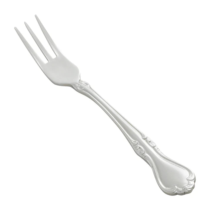 Winco Chantelle Oyster Fork - Premium Stainless Steel Seafood Fork for Oysters, Clams and Shellfish - Perfect for Seafood Restaurants, Home Dining and Gourmet Cooking