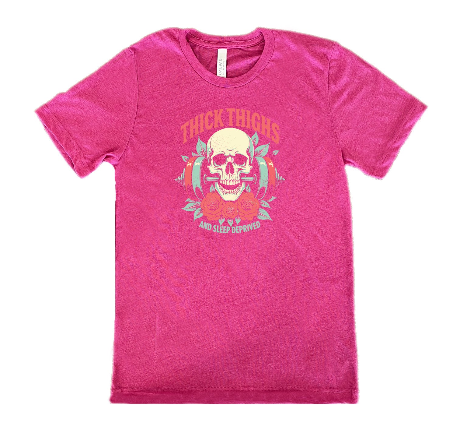 Thick Thighs And Sleep Deprived Funny Unisex T-Shirt - Comfortable Cotton Tee for Casual Wear & Lounge