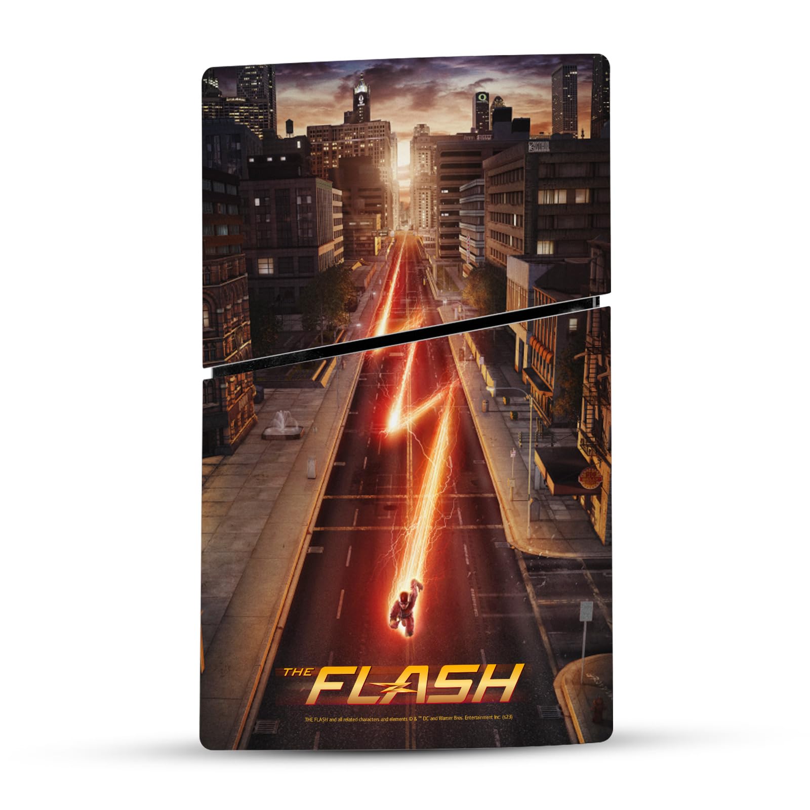 The Flash TV Series Barry Allen Official Licensed Vinyl Skin Sticker for Sony PlayStation 5 PS5 Slim & Digital Edition Console & DualSense Controller - Perfect for Gaming Setups & Superhero Fans