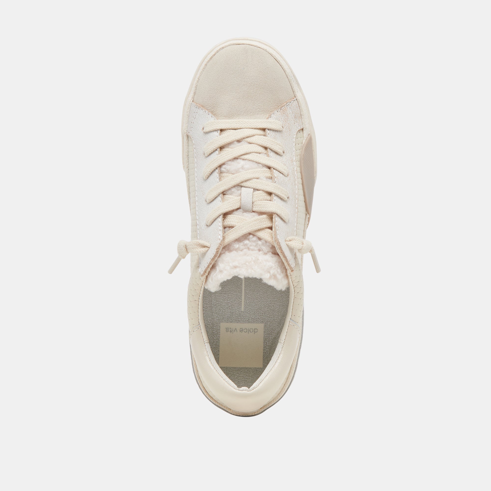 ZINA Plush Sneakers for Women - Off-White Woven Fabric Comfortable Casual Shoes | Perfect for Walking, Travel & Everyday Wear