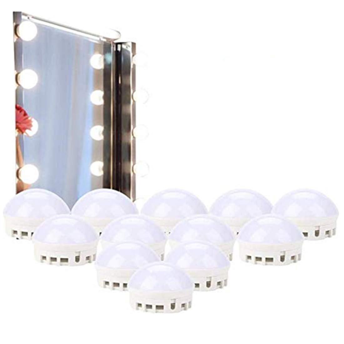 Yuyte LED Makeup Mirror Lights - 5-Piece String Strip Kit with Bulb Lights for Vanity, Dressing Room & Home Decor | Perfect for Makeup Application, Selfie Lighting & Bedroom Ambience