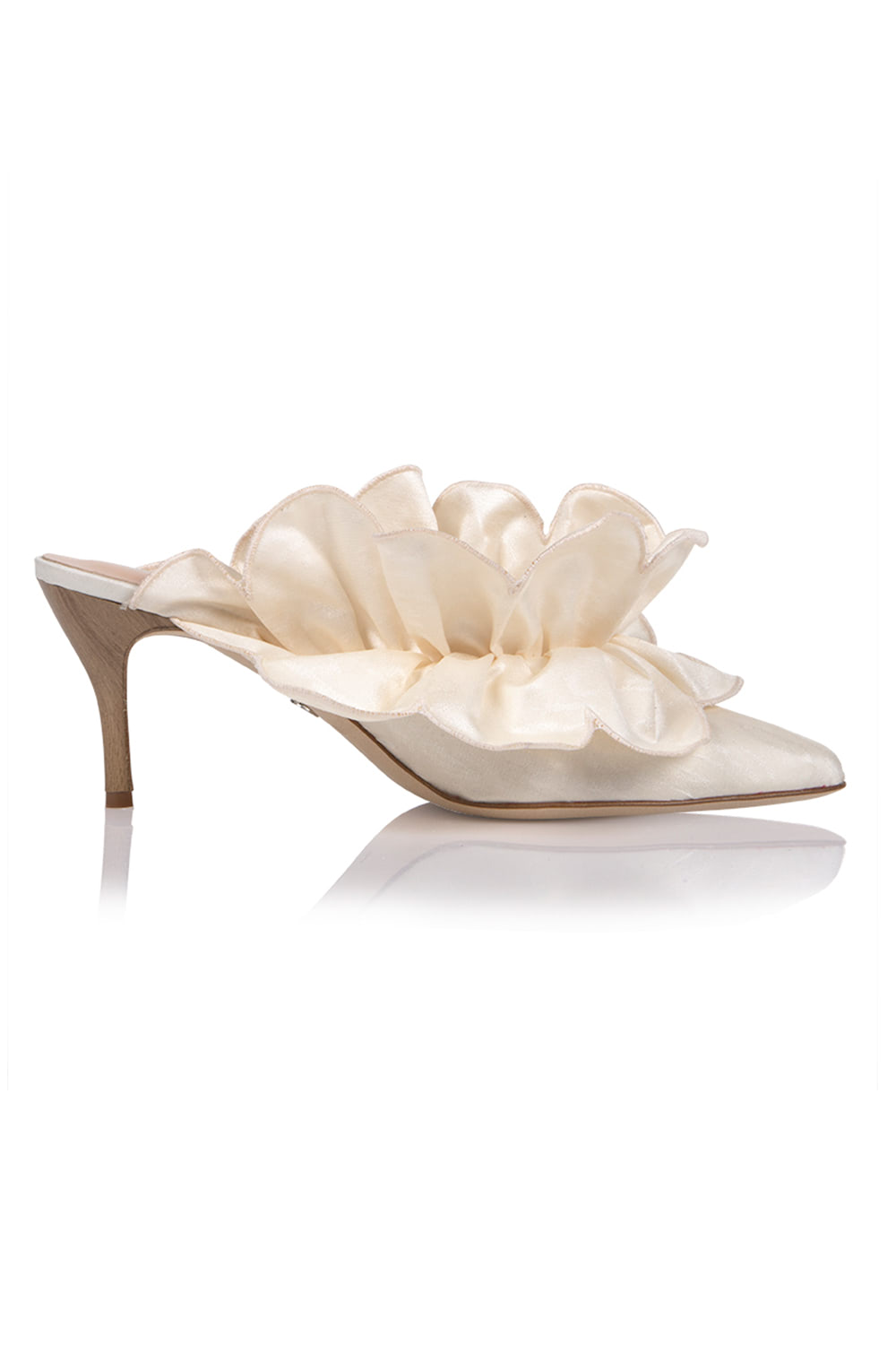 Ivory Stell Mule Shoes for Women - Comfortable Slip-On Loafers for Office, Casual & Travel Wear