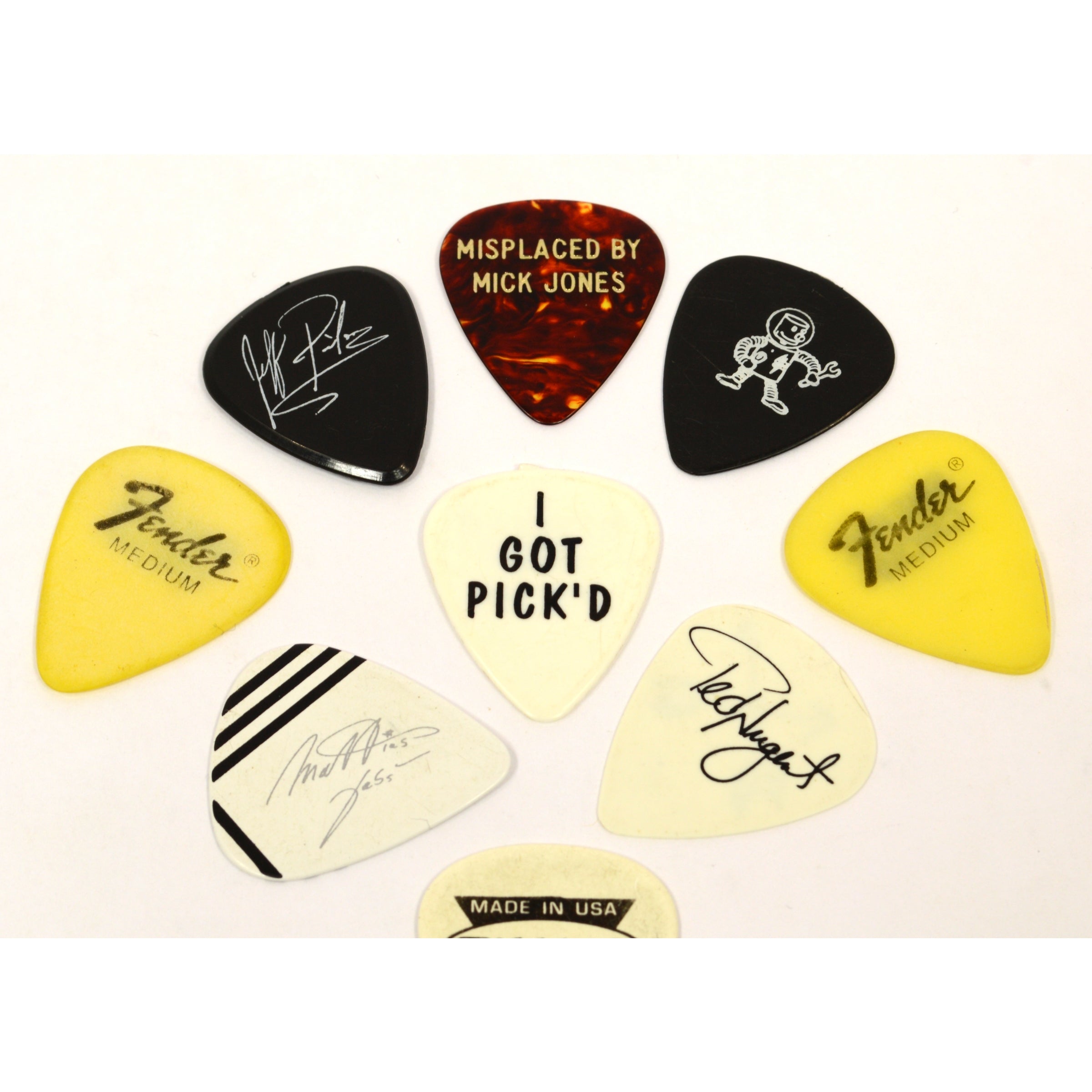 12-Pack Original Tour Guitar Picks for Concert - Scorpions, Foreigner, Aerosmith Style - Perfect for Rock Performances & Guitar Practice