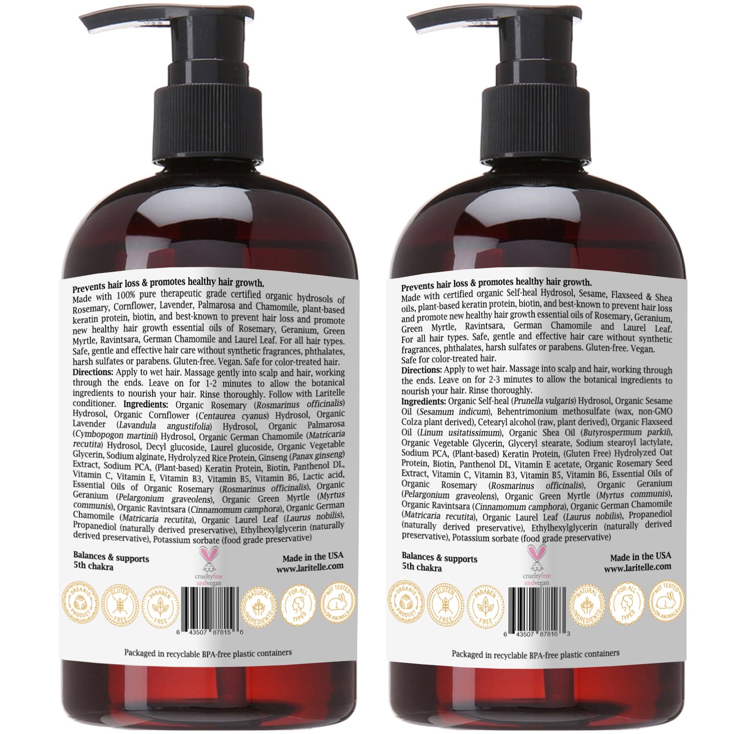 Organic Hair Care Set with Silk & Velvet Extracts - Shampoo 17.5 oz + Conditioner 16 oz for Smooth, Shiny Hair - Perfect for Daily Nourishment & Salon-Quality Results at Home