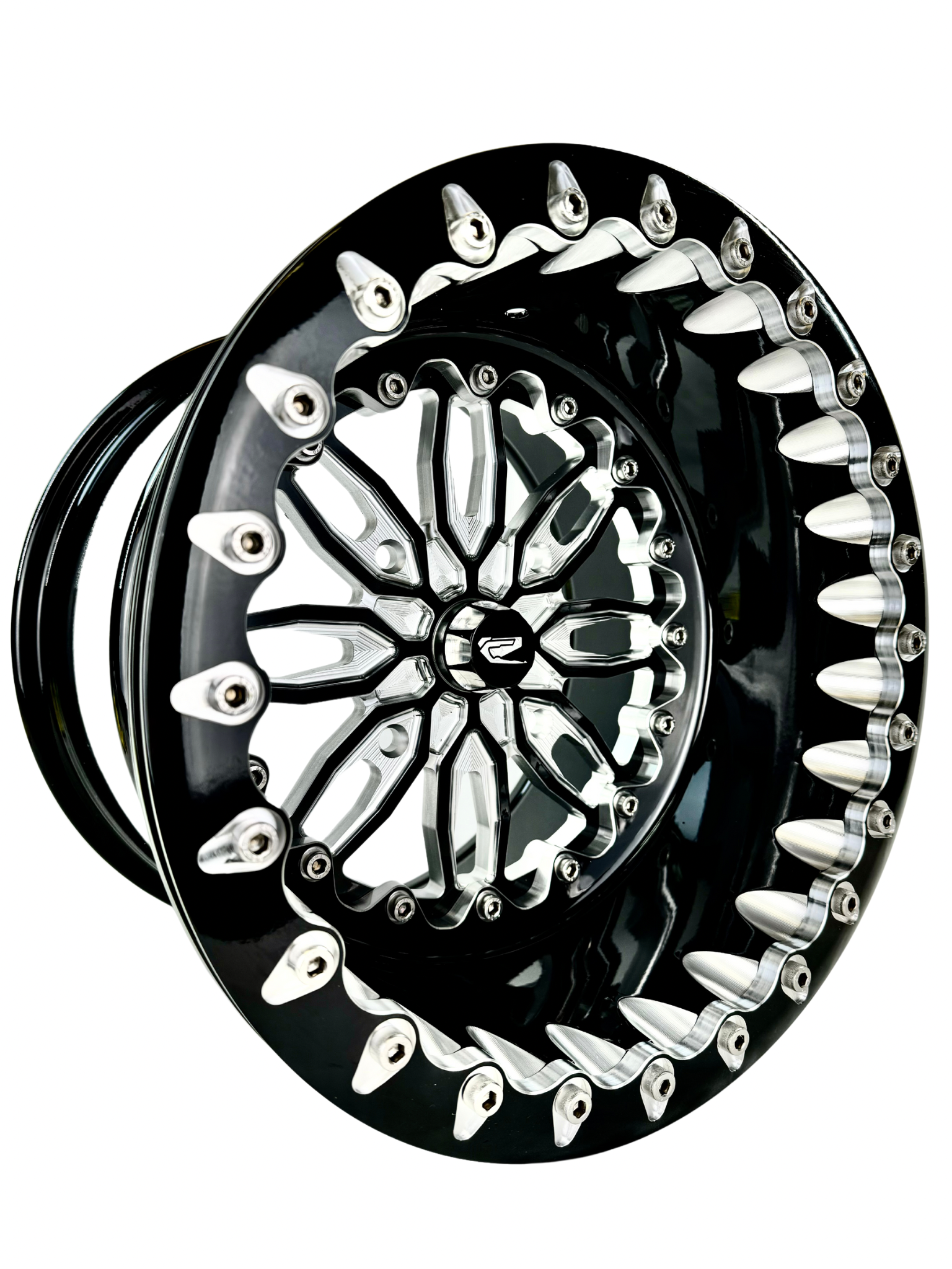 Icon FF Forged Beadlock Wheels - Gloss Black Finish | Premium Off-Road Rims for Trucks & SUVs | Ideal for Trail Riding & Off-Road Adventures