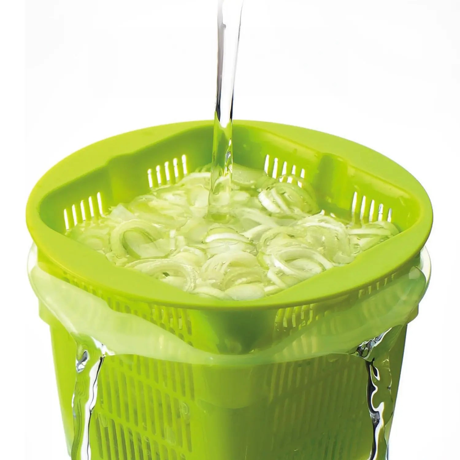 Akebono Premium Polypropylene Colander with Container - Durable Kitchen Strainer for Pasta, Vegetables & Fruits - Ideal for Cooking, Meal Prep & Healthy Eating