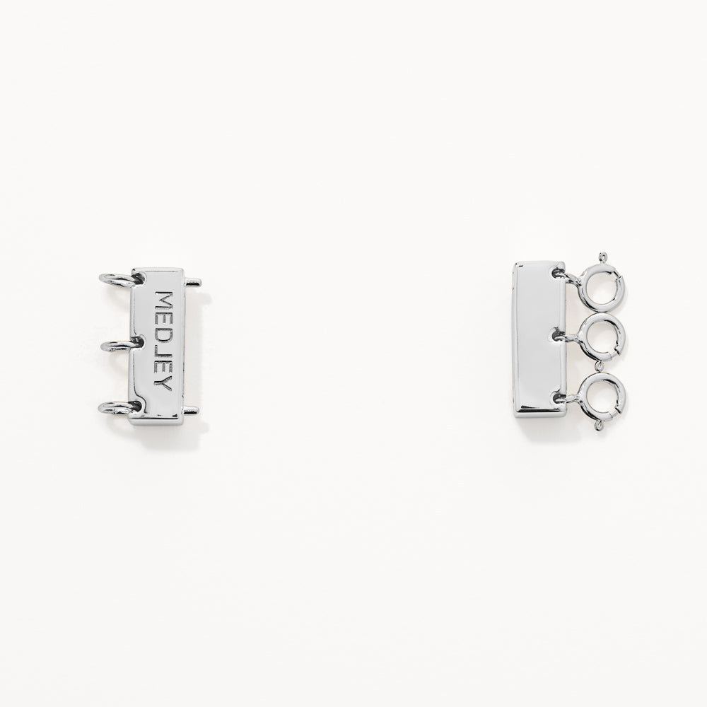 Silver Multi-Layered Necklace Connector - Elegant Jewelry Piece for Layering Necklaces & Bracelets | Perfect for DIY Jewelry Making & Fashion Accessories