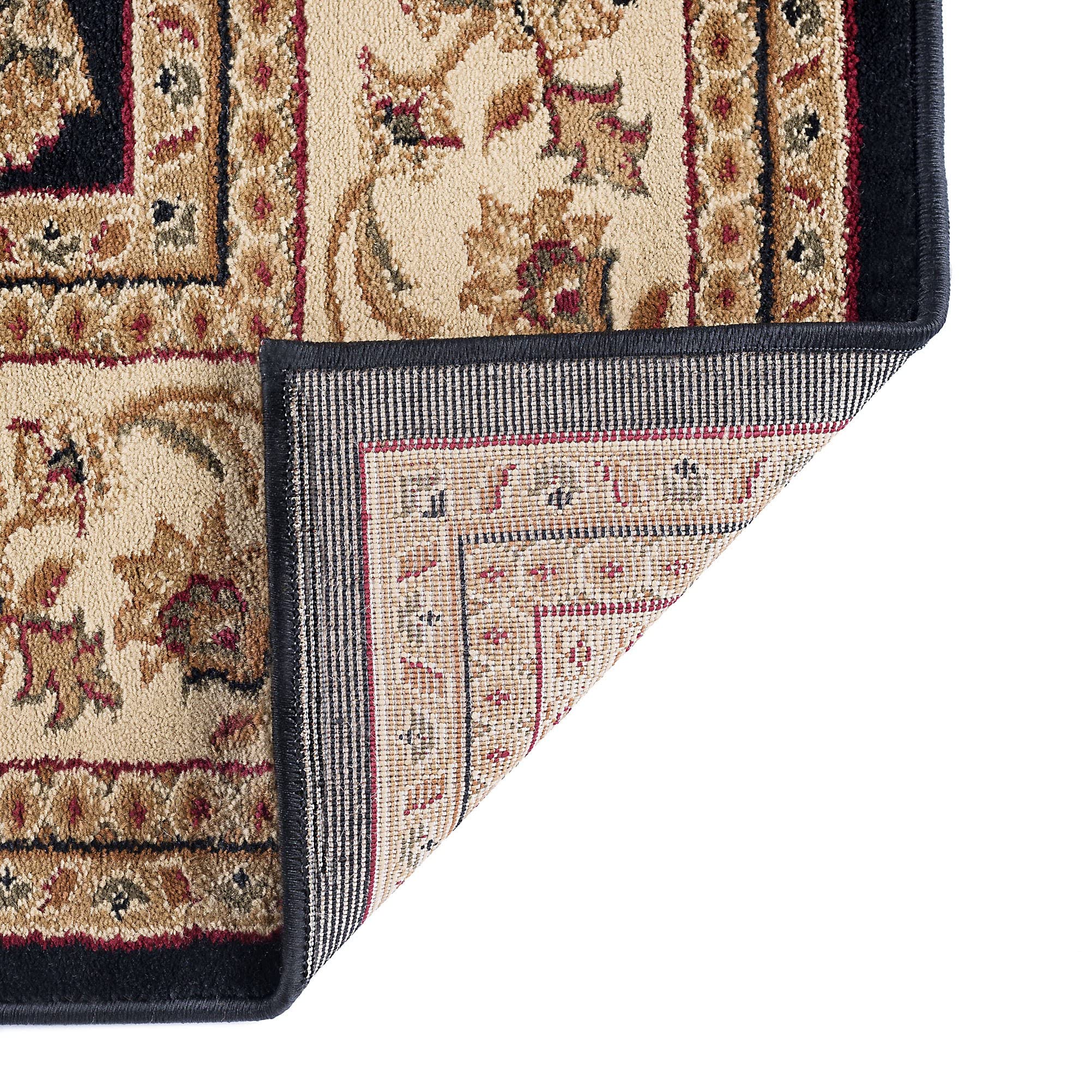 Large 11x15 Black Traditional Area Rug - Soft Indoor Carpet for Living Room, Bedroom, Dining Room, Kitchen & Entryway - Perfect for Home Decor & High Traffic Areas - Alfombras para Salas Grandes