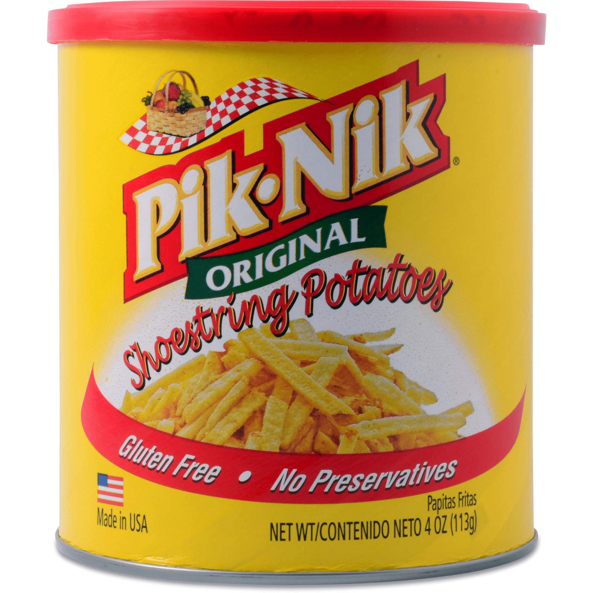 Pik-Nik Original Shoestring Potatoes 113g (3 Pack) - Crunchy Snack for Picnics, Parties & On-the-Go