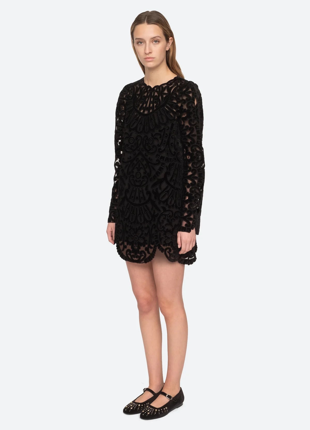 Elegant Dana Long Sleeve Dress in Black - Perfect for Office Wear, Evening Events & Fall Fashion