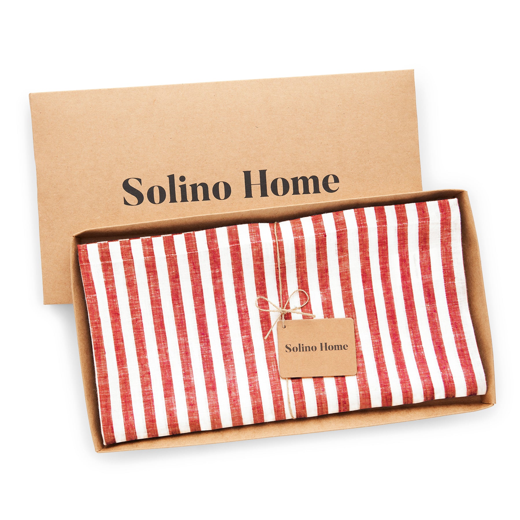 Amalfi Stripe Table Throw - Elegant Cotton Table Runner for Dining Room, Kitchen & Holiday Decor - Perfect for Weddings, Parties & Home Styling