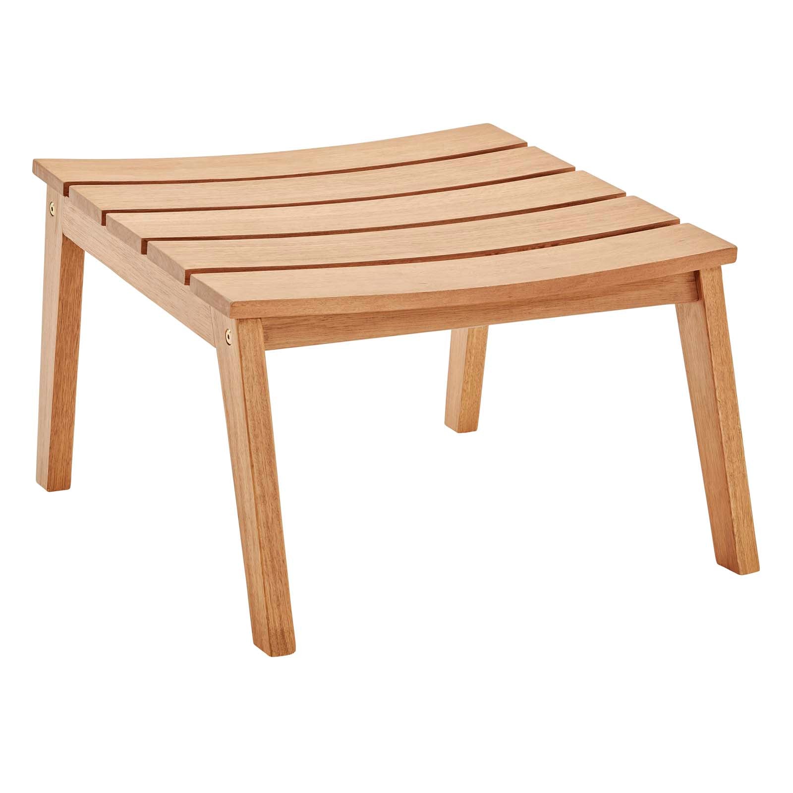 5-Piece Outdoor Patio Furniture Set - Ash Wood Dining Table & Chairs for Backyard, Garden, Poolside & Deck - Weather-Resistant Breton Style Patio Set