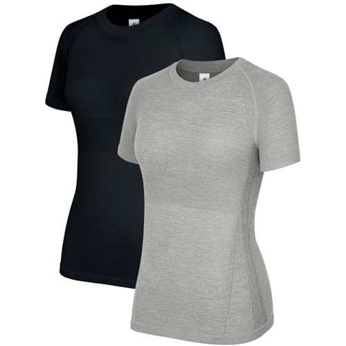 Short Sleeve-2 Pack(black+grey)