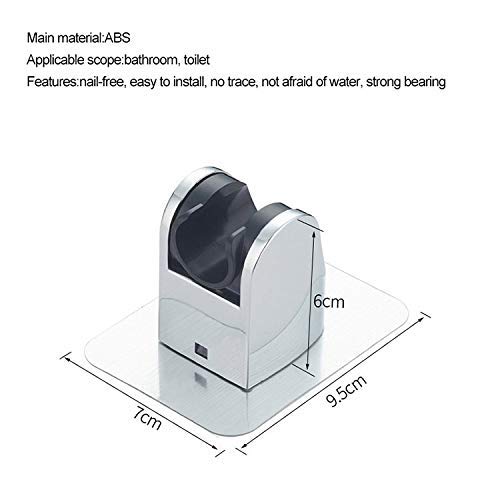 JIALTO Stainless Steel Shower Head Holder - Adjustable Angle Wall Mount Bracket for Handheld Shower Wand | Bathroom Accessories for Easy Showering & Cleaning (Perfect for Elderly & Pet Bathing)