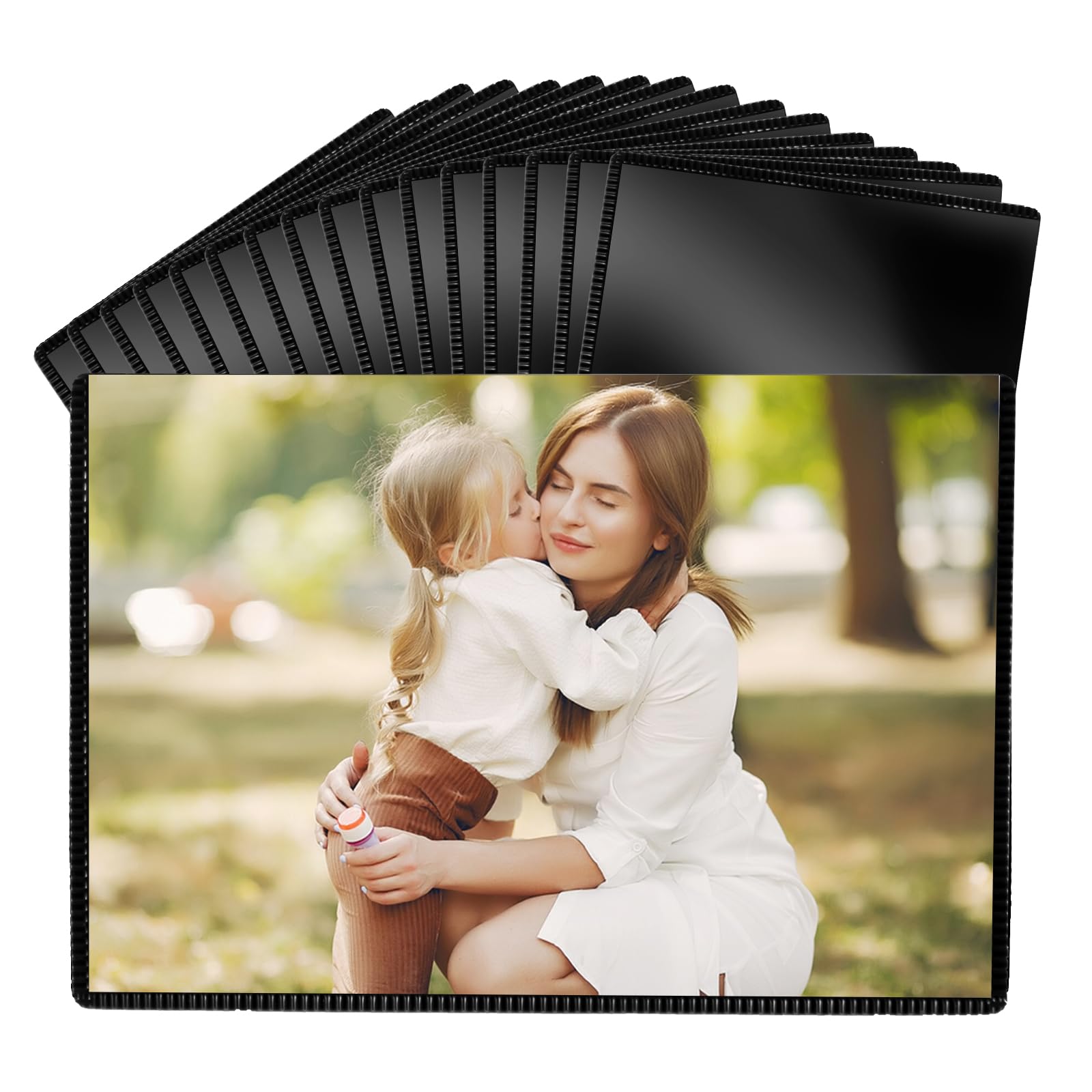 10 Pack Magnetic Photo Frames 4x6 - Reusable Refrigerator Picture Frames for Fridge, Locker & Office Decor