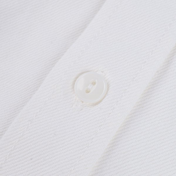 Iron Heart IHSH-391 Heavyweight 13.5oz Denim Work Shirt for Men - Classic White Cotton Shirt for Workwear, Outdoor & Casual Style