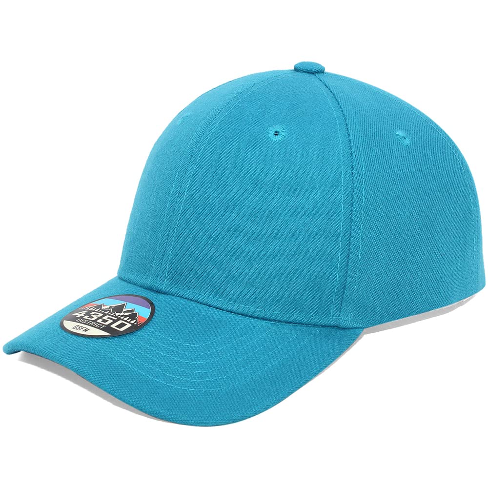 Unisex Plain Solid Velcro Baseball Cap for Men & Women - Adjustable Strap, Casual & Sporty Hat for Outdoor Activities, Running, Hiking, and Daily Wear