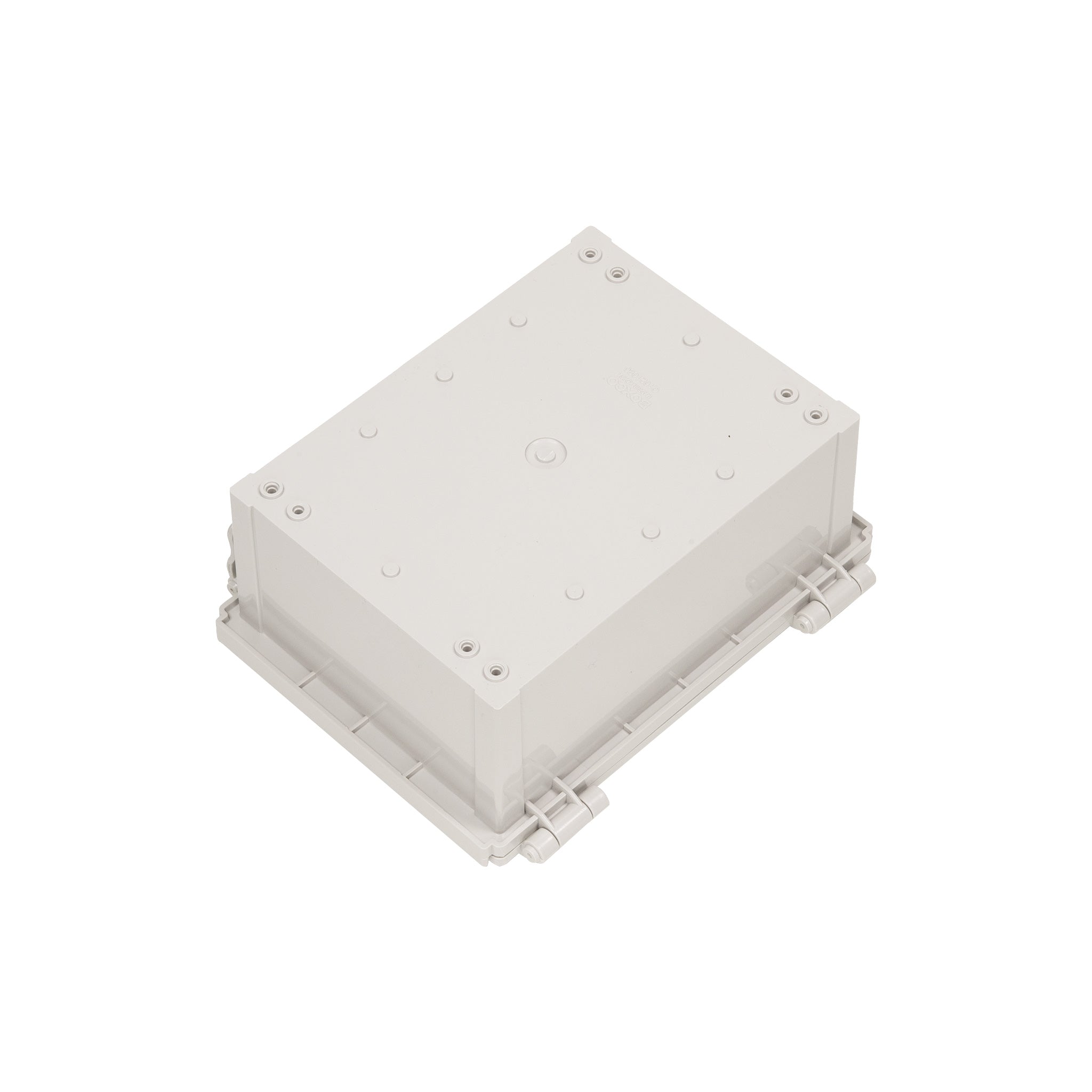 Boxco Q Series 6.30 x 8.27 x 3.94 Inches (160 x 210 x 100mm) Waterproof Plastic Enclosure - IP67 Rated, IK08 Impact Resistant, ABS Material, Grey Hinged Cover with Mounting Plate - Ideal for Outdoor Electronics, Industrial Control Boxes & Electrical Equipment Protection