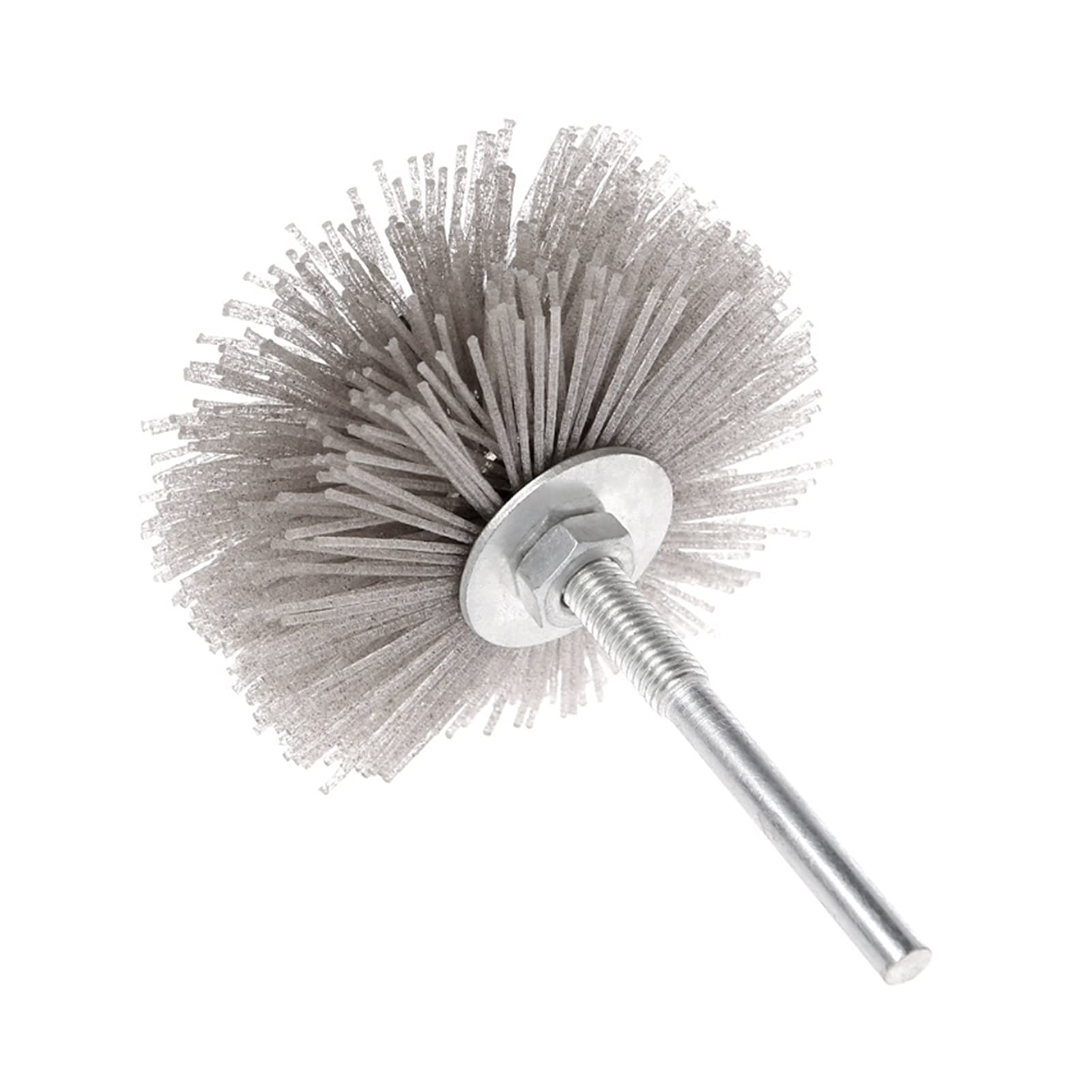 DUO ER 120 Grit Alumina Wire Brush Flower Head - Deburring, Polishing, Grinding & Buffing Wheel for Wood, Furniture & Sculptures - Rotary Drill Tool for DIY & Professional Use
