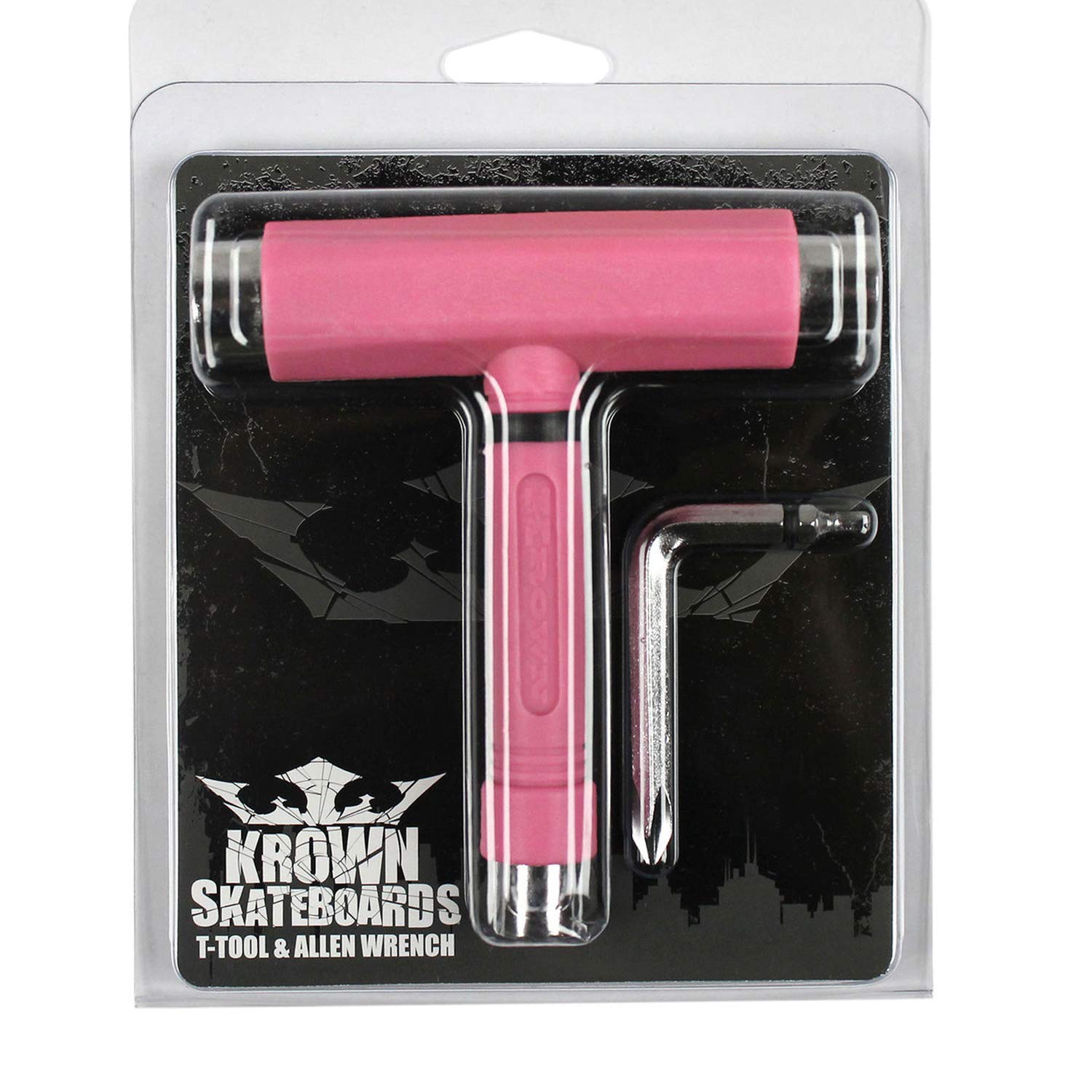 Krown Skateboard T-Tool - All-in-One Multi-Function Skateboard Tool for Adjusting Trucks, Wheels & Bearings - Perfect for Skateboard Maintenance & On-the-Go Repairs