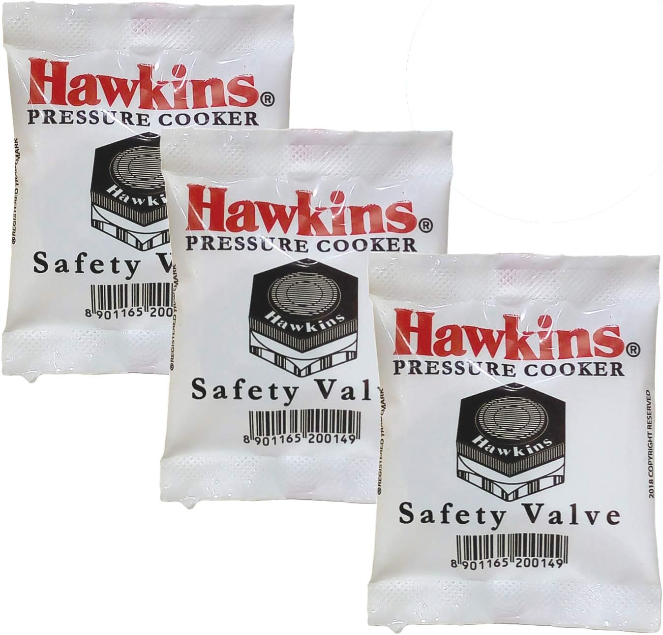 Hawkins SV Pressure Cooker Safety Valve - Pack of 3 | Replacement Part for Pressure Cookers | Perfect for Home Cooking & Canning