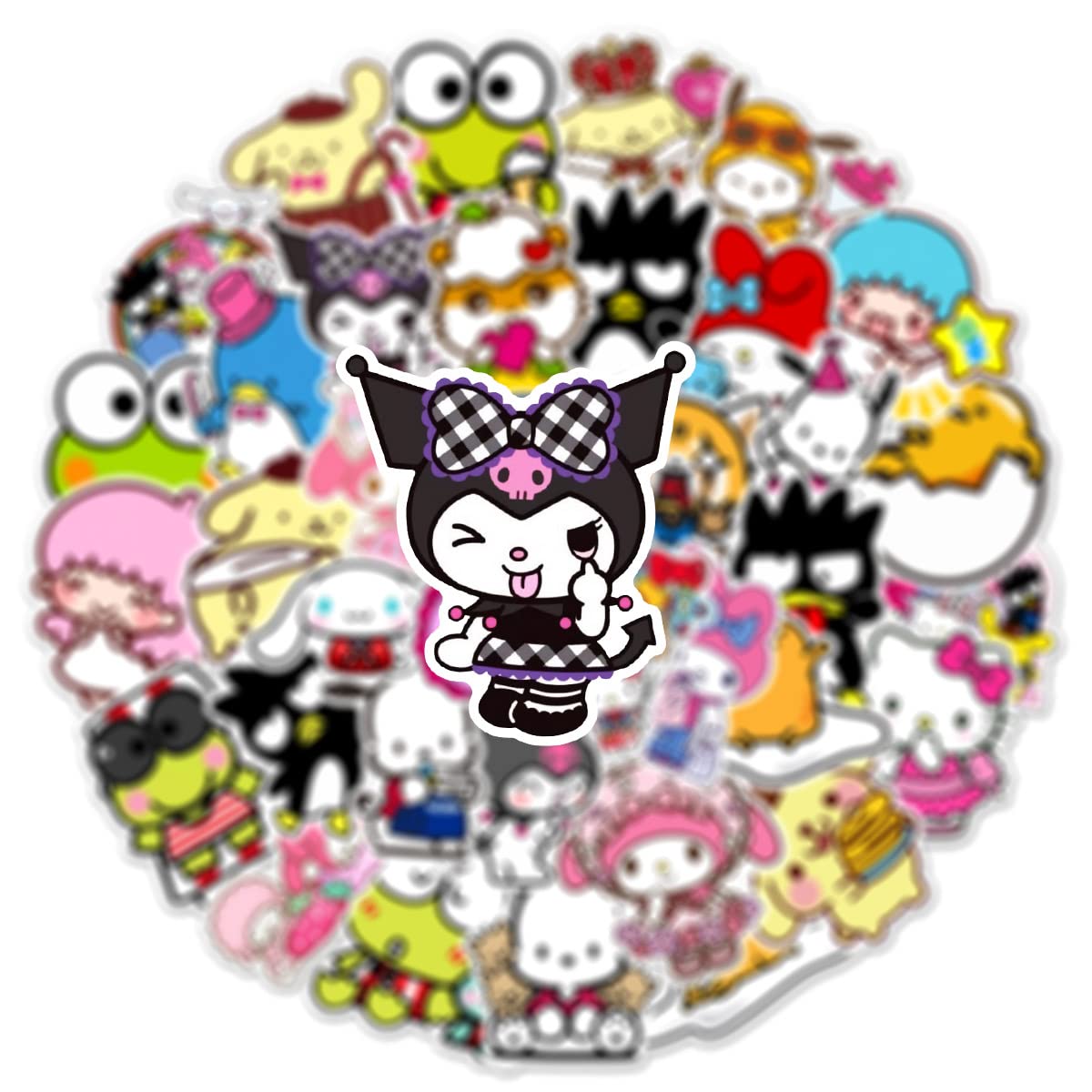50 Pcs Kawaii Stickers Pack - Cute Cartoon Vinyl Waterproof Stickers for Water Bottles, Laptops, Phones, Skateboards, Luggage & Cars | Perfect for Kids, DIY Crafts, Scrapbooking & Personalizing Accessories