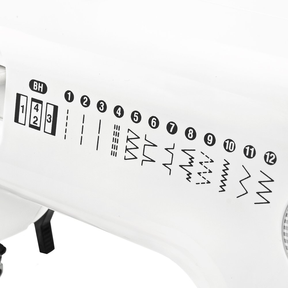 Janome Jem Gold 660 Lightweight Sewing Machine for Beginners - Portable Home & Travel Sewing with 10 Built-in Stitches | Perfect for Quilting, Dressmaking & DIY Crafts