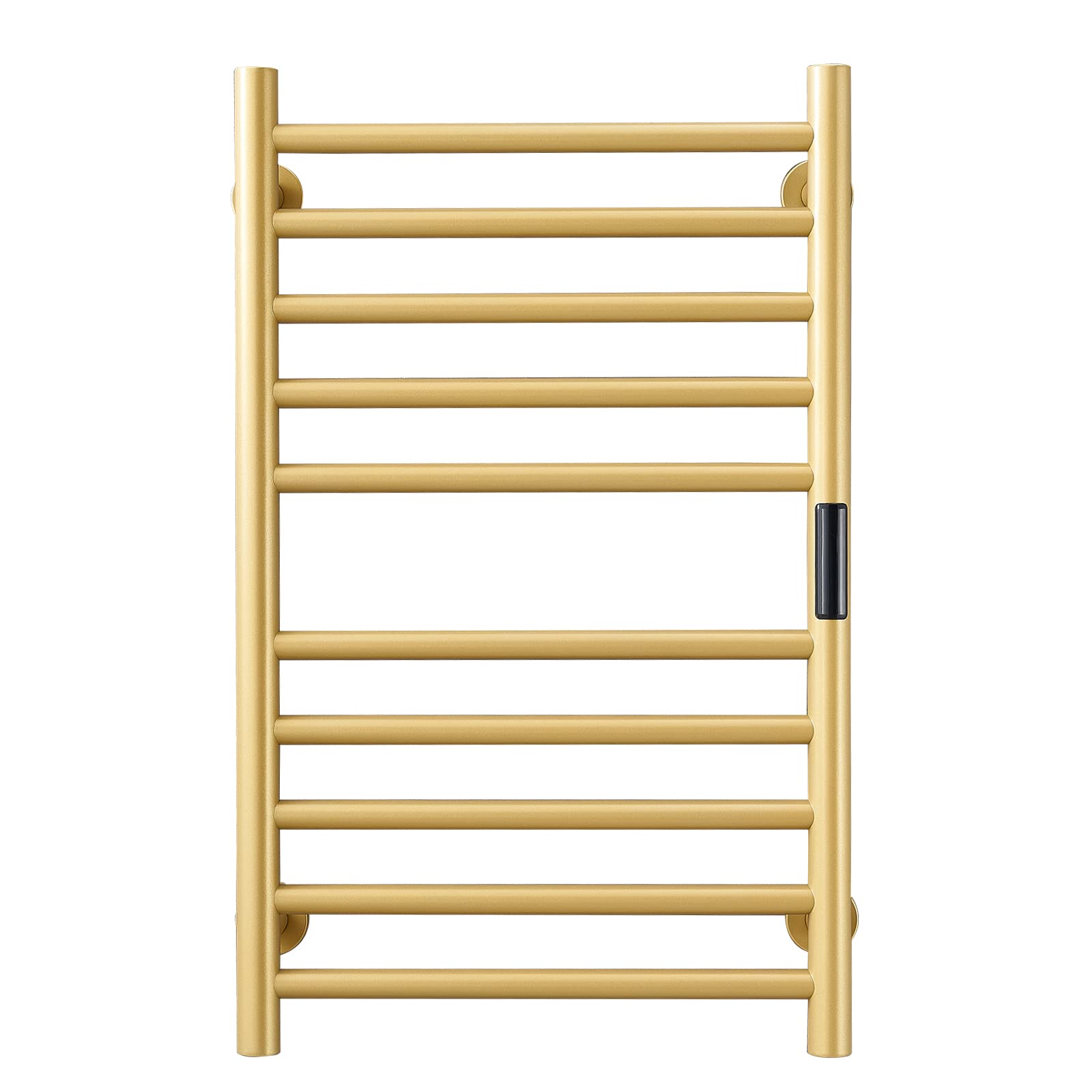 Electric Towel Warmer & Dryer - 10-Bar Gold Heated Towel Rack with Timer, Wall Mounted Bathroom Towel Warmer for Spa, Luxury Hotels & Cozy Homes - Perfect for Warming Towels, Robes & Blankets