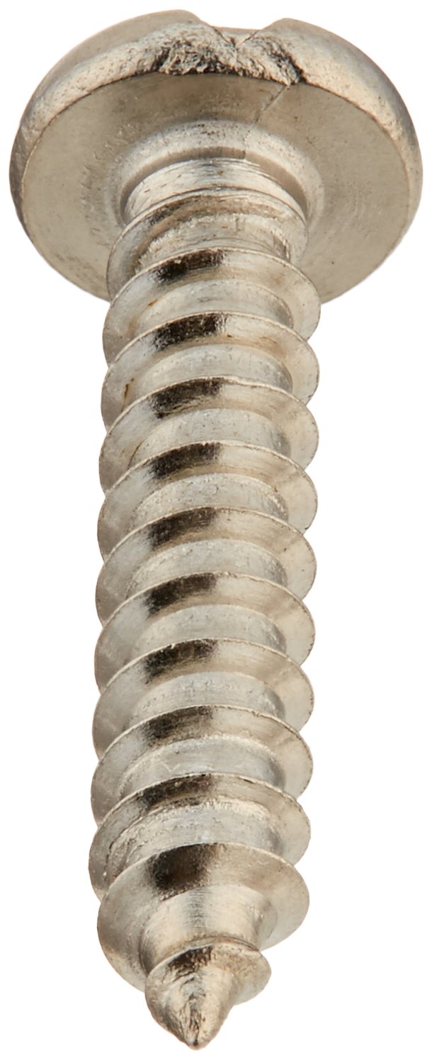 #6-18 Stainless Steel Screws, Pan Head Slotted (100 Pack) - Ideal for DIY & Metalworking