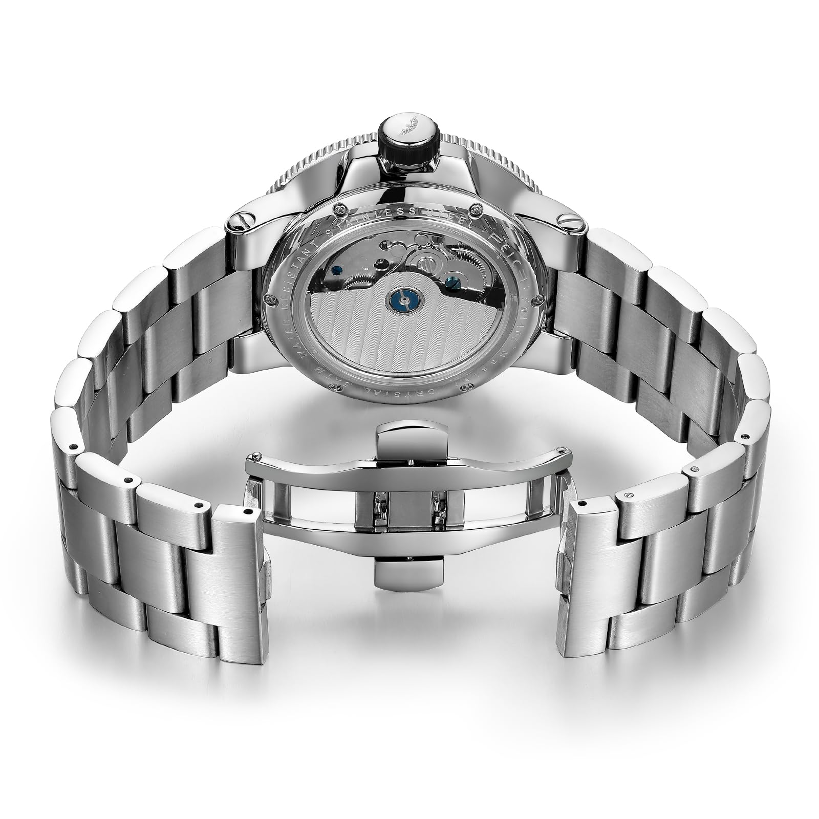 FEICE Men's Automatic Mechanical Watch - Waterproof Sapphire Crystal Analog Dress Watch for Men, Sport Swimming, Casual & Business Wear - FM1405 | Perfect for Daily Use, Office, Dating & Outdoor Activities