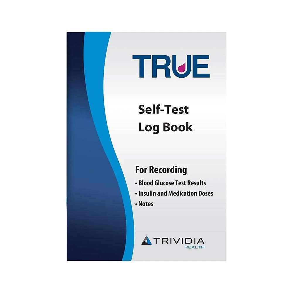 3X 100ct TRUE METRIX Blood Glucose Test Strips + 3X 100ct 30g TRUEplus Lancets + TRUEplus Diabetes Log Book Kit - Perfect for Daily Diabetes Monitoring at Home, Travel & Doctor Visits
