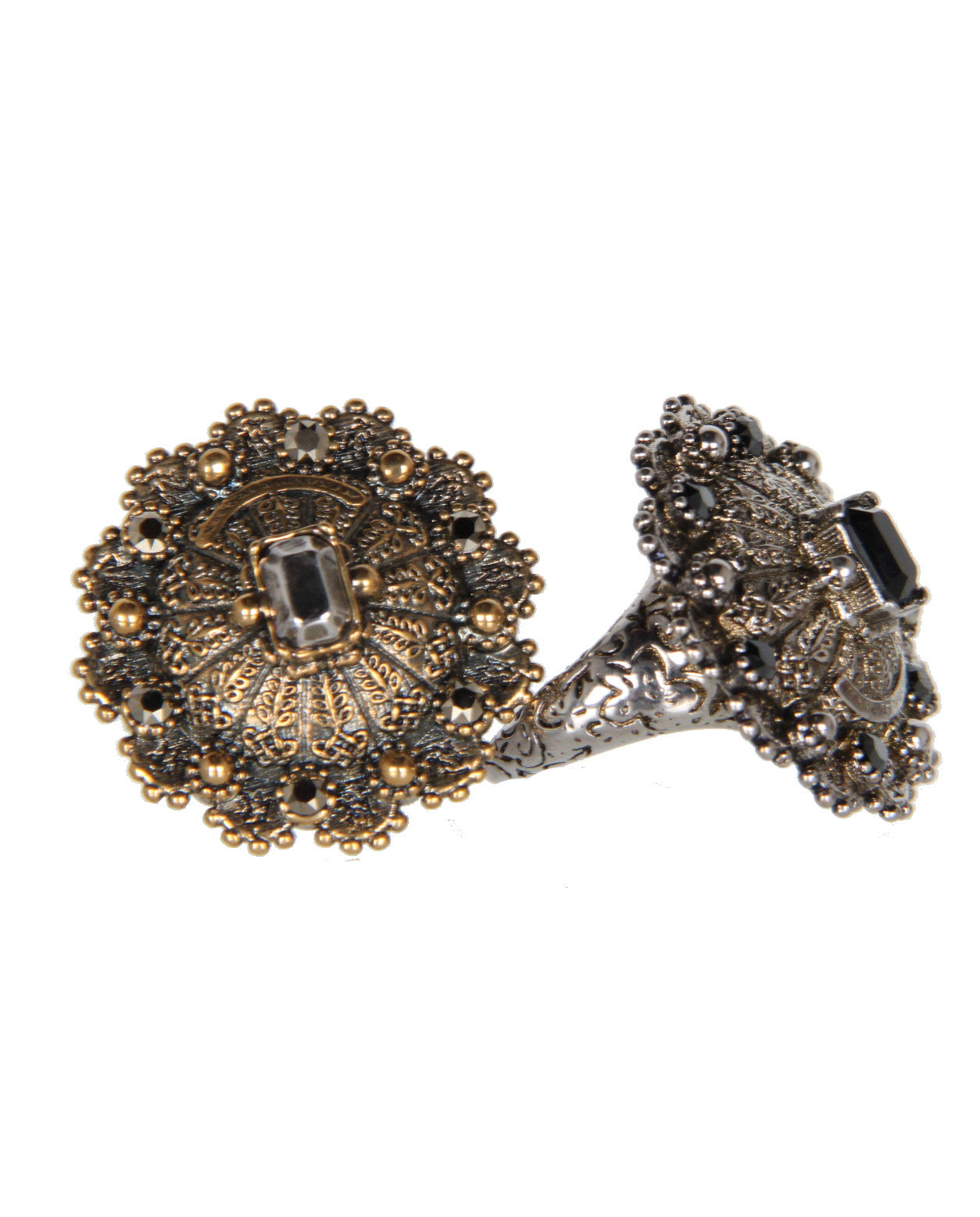 Elegant Silver Jewel Round Ring for Women - Perfect for Weddings, Parties & Everyday Wear
