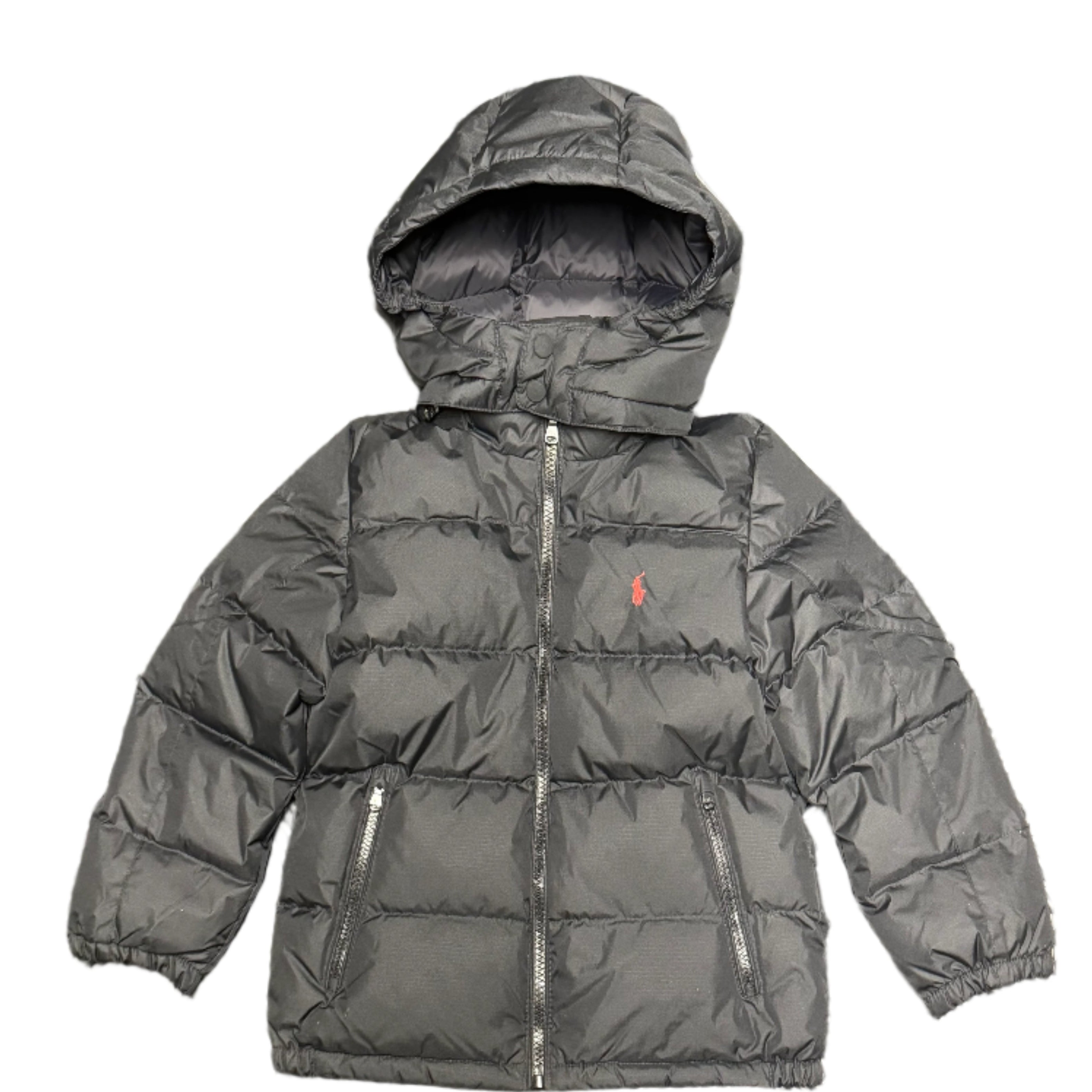 Ralph Lauren Kids Black Down Jacket - Warm Winter Puffer Coat for Boys & Girls - Perfect for School, Outdoor Play & Cold Weather Activities