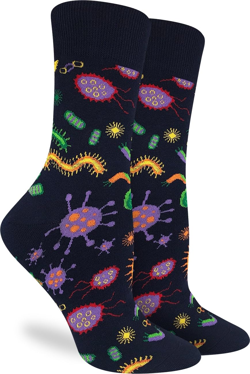 Good Luck Sock Women's Math & Science Socks - Fun Novelty Crew Socks for Adults - Perfect Gift for Teachers, Scientists & Nerdy Friends - Great for Work, School & STEM Events