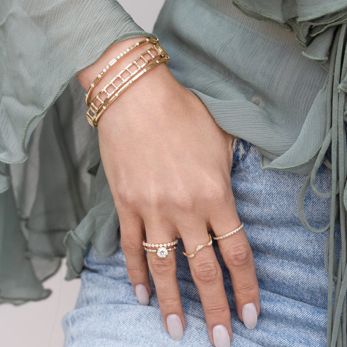 Royal Eternity Ring for Women - 14K Gold Diamond Wedding Band - Perfect for Anniversaries, Engagements & Special Occasions