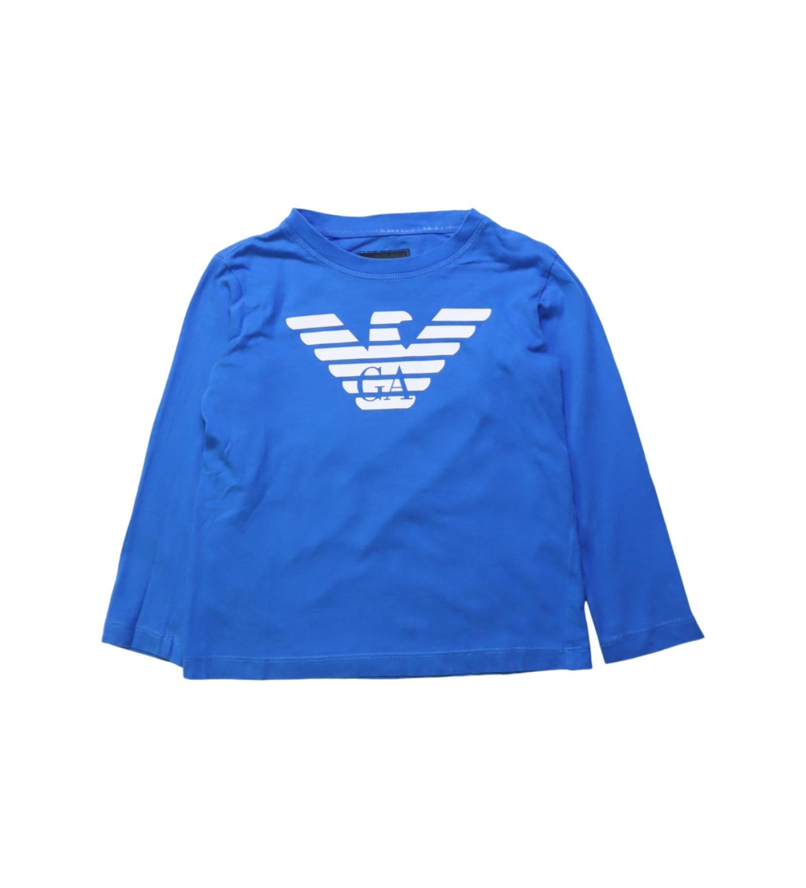 Armani Long Sleeve T-Shirt for Girls Size 6T - Soft Cotton Casual Top for School, Playdates & Everyday Wear