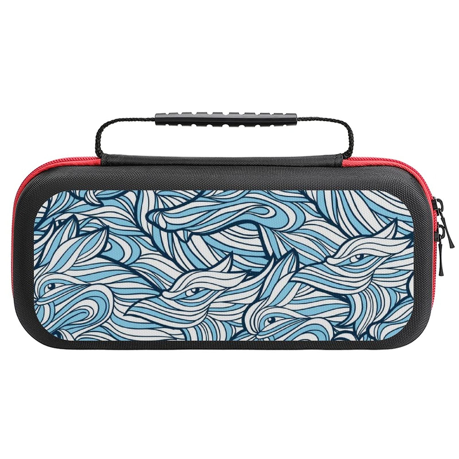 Wolves Print Travel Case for Nintendo Switch Lite & Accessories - Portable Storage Bag for Gaming Console Protection | Perfect for Travel, Commuting & On-the-Go Gaming