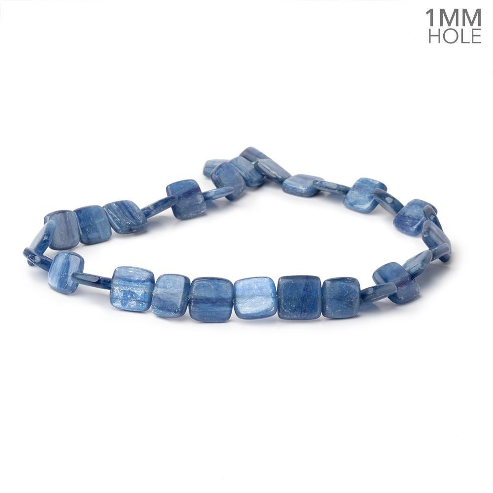 Premium 13x13mm Ceylon Blue Kyanite Beads - 32 Piece Set with 1mm Hole for 16 Inch Jewelry Making | DIY Bracelets, Necklaces & Spiritual Healing Crafts