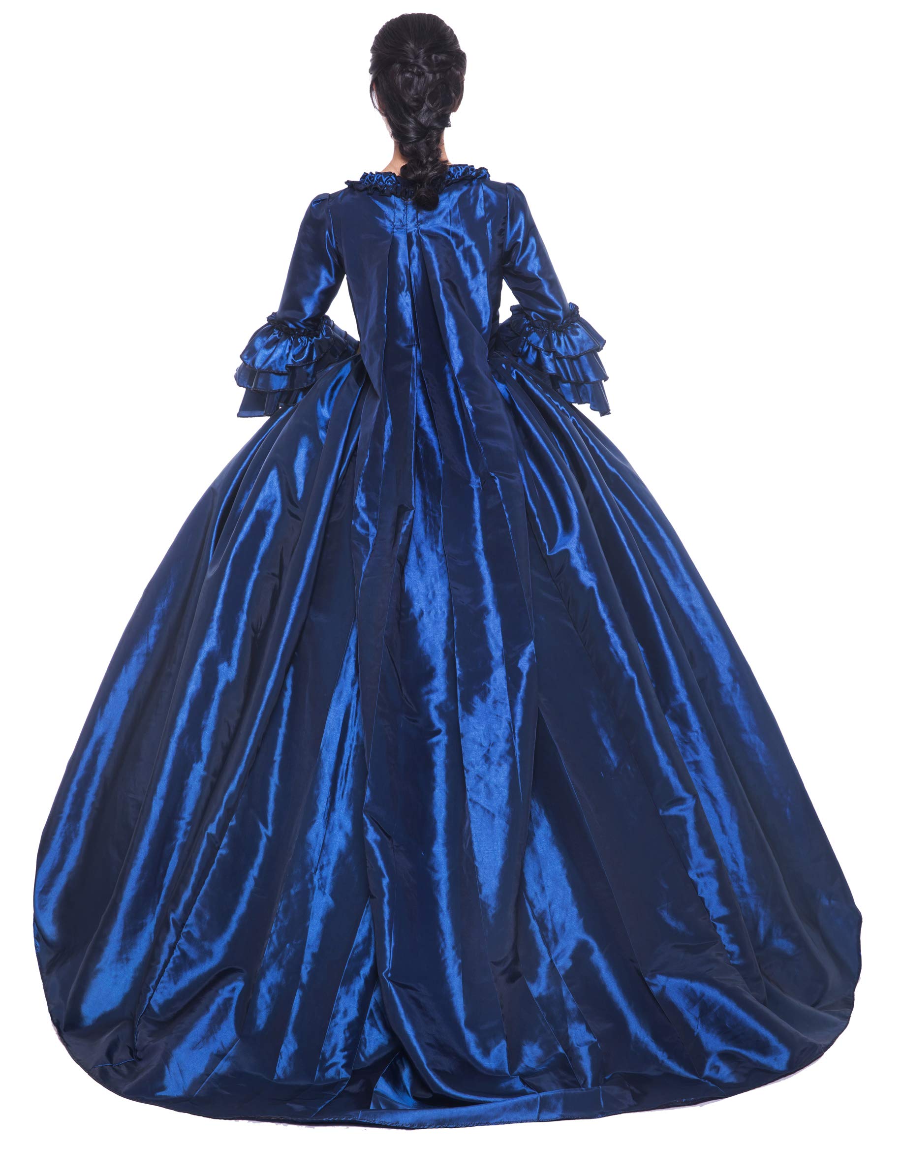 Victorian Renaissance Queen Dress for Women - Elegant Long Rococo Masquerade Ball Gown | Perfect for Costume Parties, Historical Reenactments & Themed Events