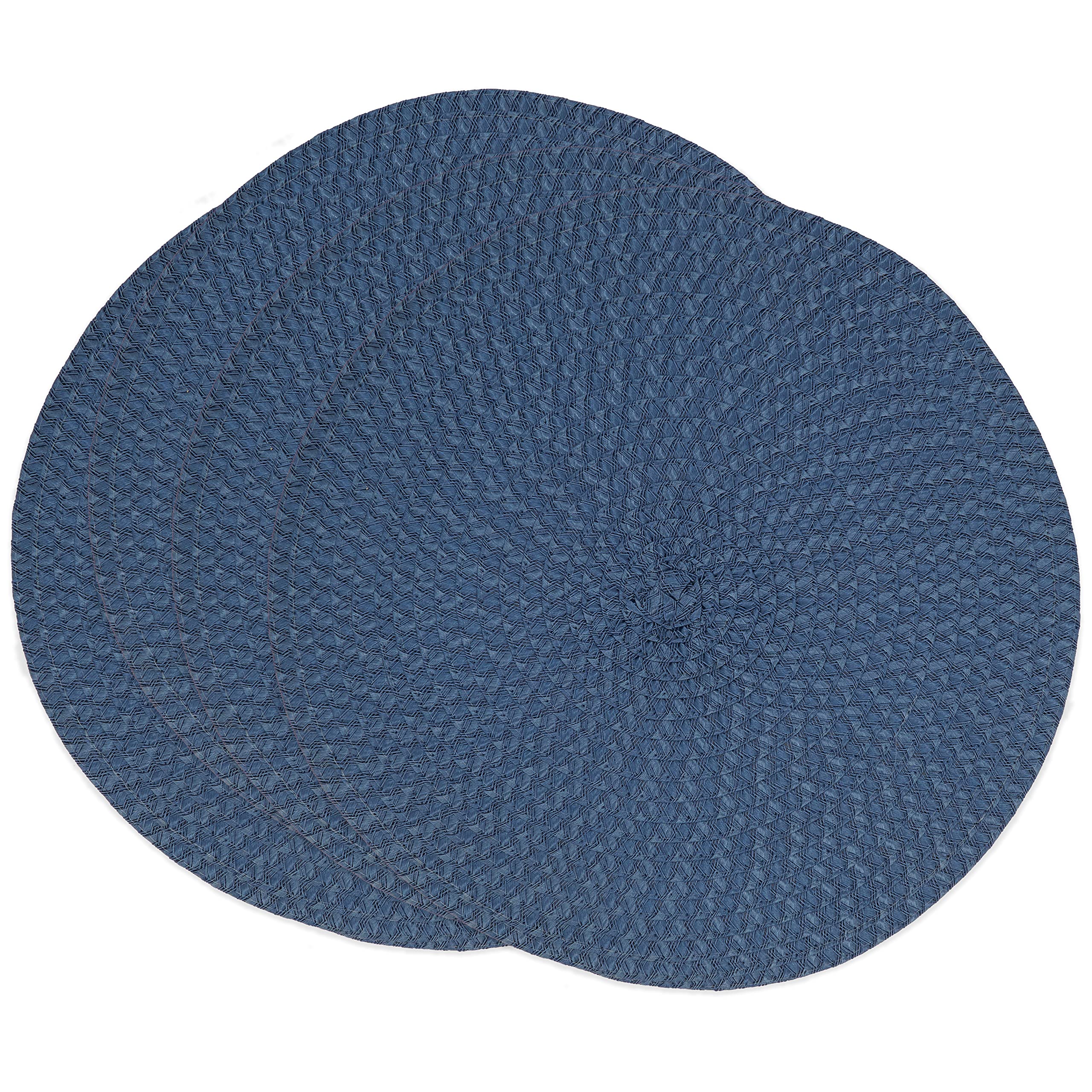 Round Non-Slip Placemats Set of 4 - Waterproof Table Mats for Dining, Kitchen, and Party Decor - Perfect for Home, Restaurant, and Outdoor Use