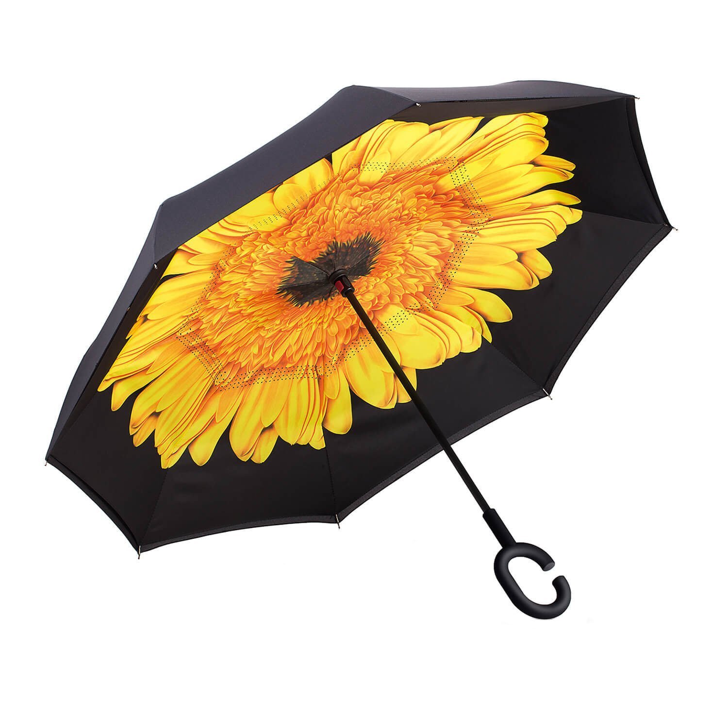 **Ylovetoys Double Layer Windproof Reverse Umbrella - Compact Car & Outdoor Rain Protection for Men & Women - Perfect for Commuting, Travel & Storms**