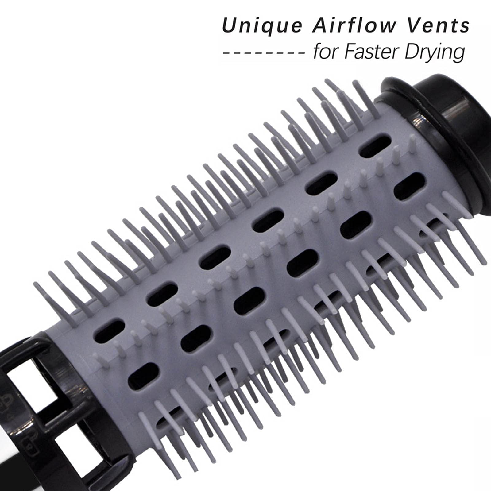 3-in-1 Multifunctional Hair Dryer & Straightener Comb - Hot Air Styling Tool with 3 Replaceable Comb Heads for Frizz-Free, Smooth Hair | Portable Blow Dryer for Home & Travel (Dark Green, EU Plug) - Perfect for Daily Styling, Salon-Like Results at Home, and On-the-Go Hair Care
