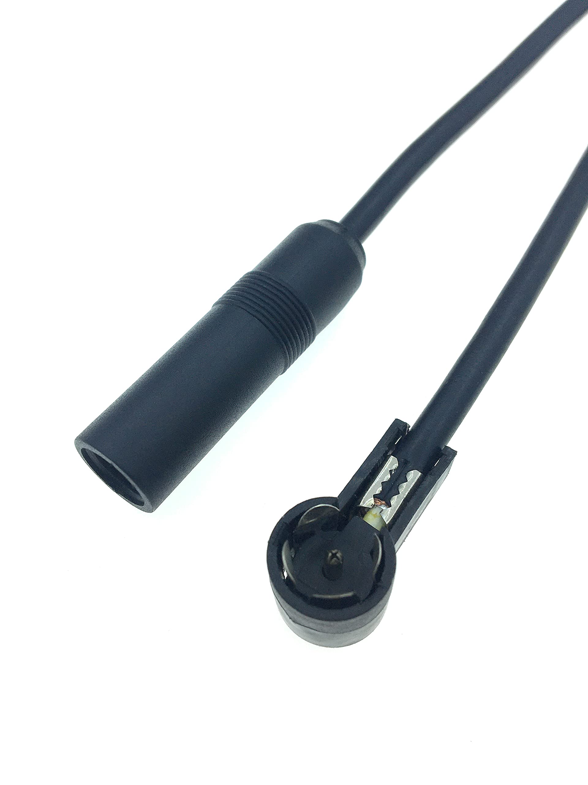 Universal Car Radio Antenna FM AM Antenna Adapter Cable - ISO to DIN Connector for Volkswagen Jetta, Citroen - Compatible with Most FM/AM Car Radios - Perfect for Car Audio System Upgrades & DIY Installations