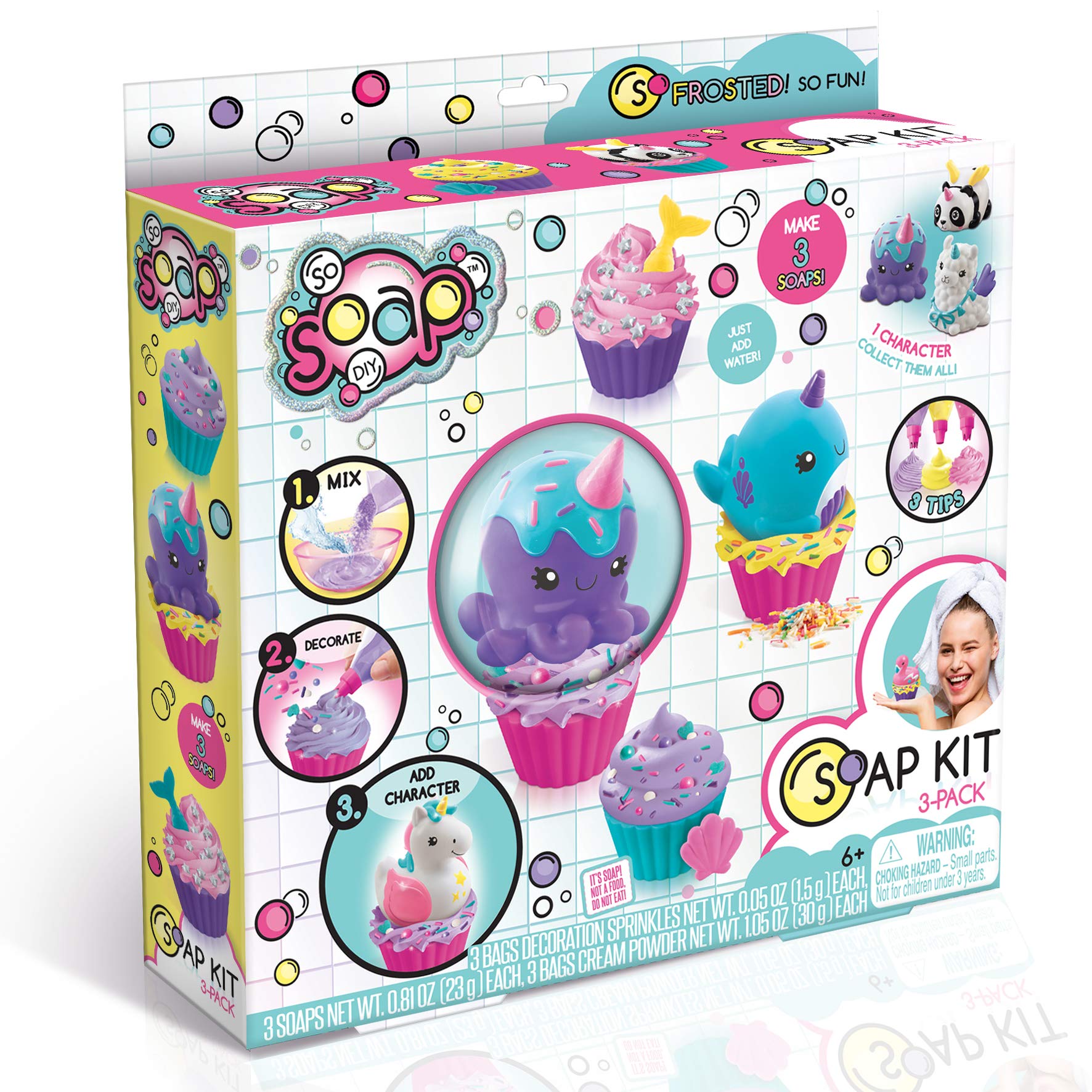 Canal Toys So Soap DIY - 3 Pack Soap Making Kit for Kids, Fun & Educational Science Craft Activity - Perfect for Birthday Gifts, Party Favors & STEM Learning