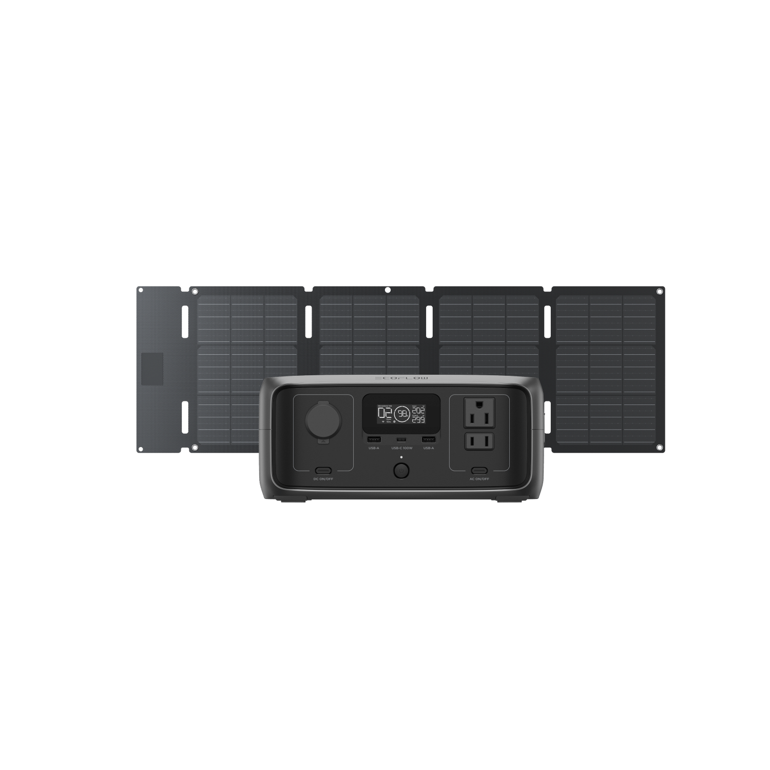 EcoFlow RIVER 3 Portable Power Station 288Wh Solar Generator - Backup Power for Camping, RV, Emergencies & Outdoor Adventures