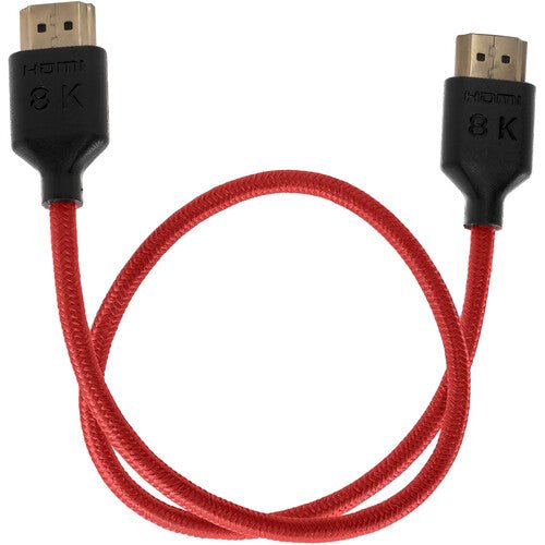 Kondor Blue Ultra High Speed HDMI Cable 17 Inch 4K 120Hz 8K 60Hz HDR eARC - Red - Perfect for Gaming, Home Theater & 4K/8K TVs