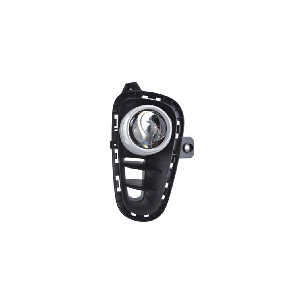 Kia Rio Fog Light Assembly Kit - Compatible with 2018 2019 2020 Models, Chrome Housing with Halogen Bulbs, Left & Right Side Replacement (Perfect for Night Driving & Foggy Conditions)